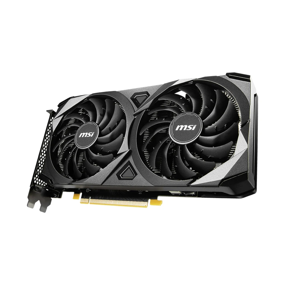 MSI Nvidia Graphic Card RTX 3060 12GB DDR6 VENTUS 2X 12G OC Dual Fan view 3